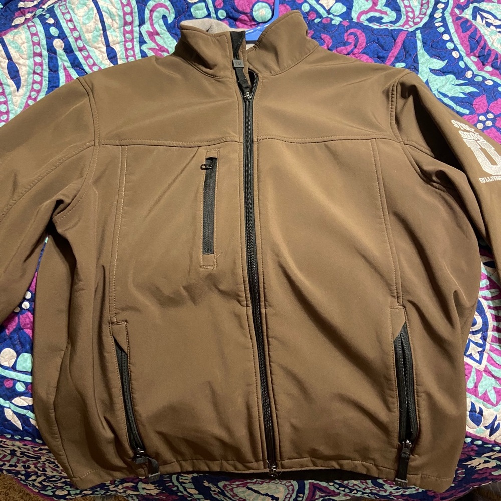 Brown stock show U jacket